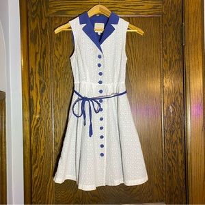 ModCloth Community Brunch Eyelet Shirt Dress XS